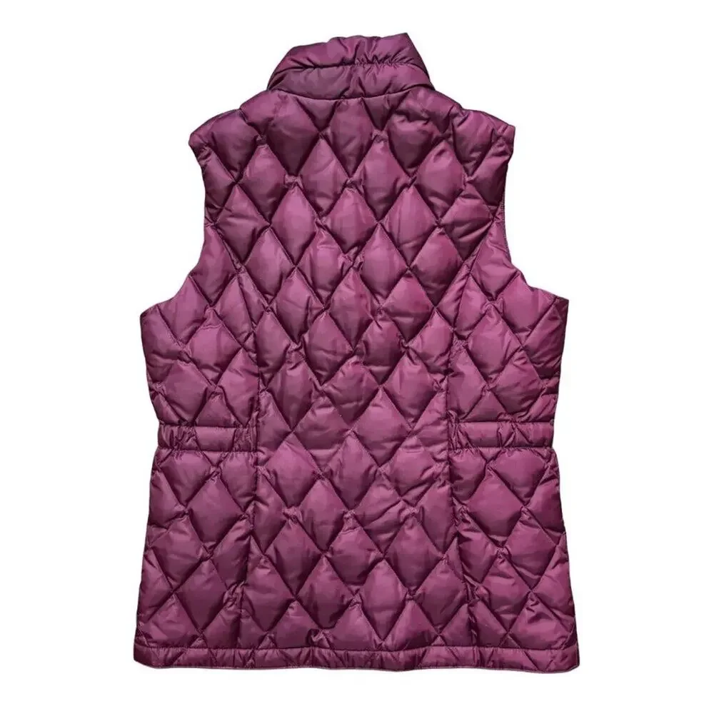 EDDIE BAUER Lightweight 550 Down Puffer Vest in Boysenberry GIRLS 12